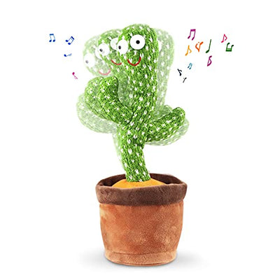 Dancing Talking Singing Light Up Cactus Toy 120 Songs