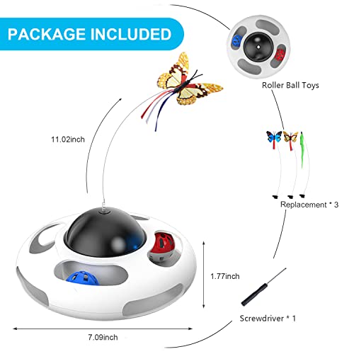 Rotating Butterfly Cat Teaser Automatic Toy