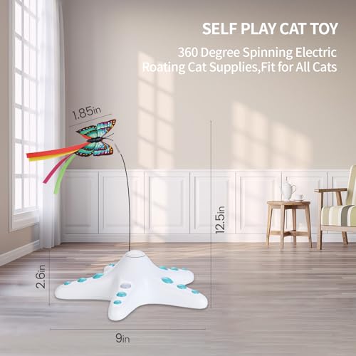 Cat Interactive 360° Rotating Butterfly Teaser Toy