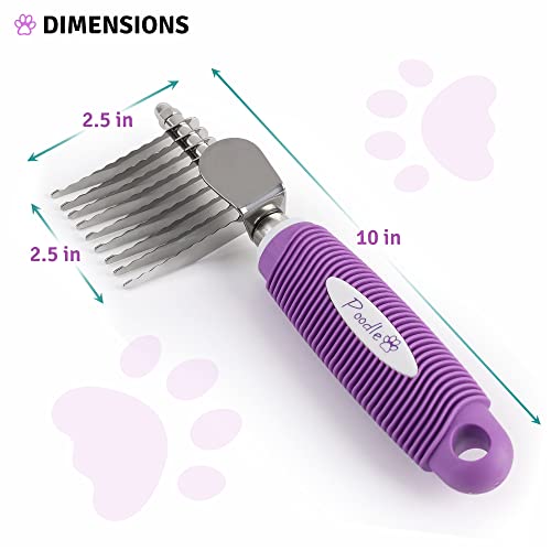 Pet Dematting Fur Rake Tool