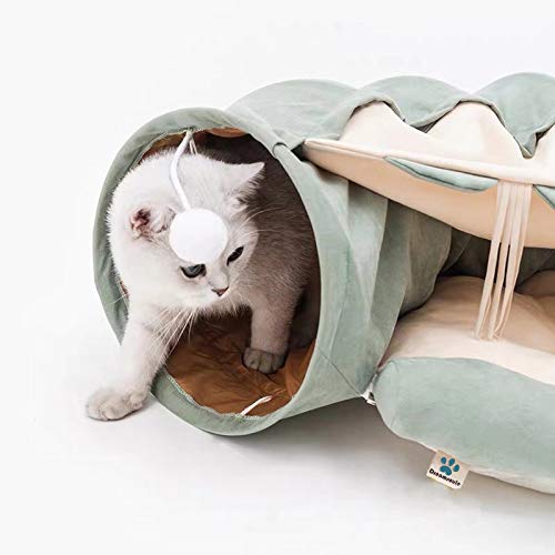 Cat Soft Play Foldable Tunnel Tube Bed