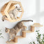 Wall Mounted Hexagon Cat House With Climbing Steps