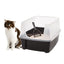 Open Top Cat Litter Tray With Scoop & Scatter Shield