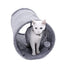 Collapsible Cat Suede Play Hideaway Tunnel