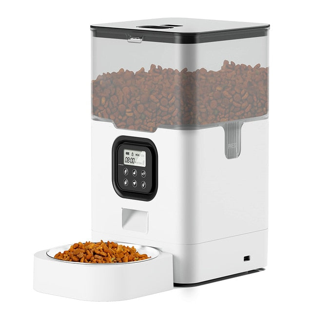 4L Automatic Stainless Steel Pet Feeder With WiFi & Voice Recorder