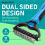 Double Sided Dog Shedding Rake Comb