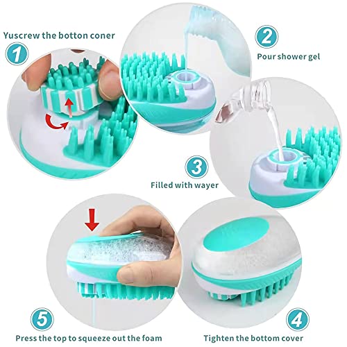 Pet Silicone Massage Shampoo Bath Brush