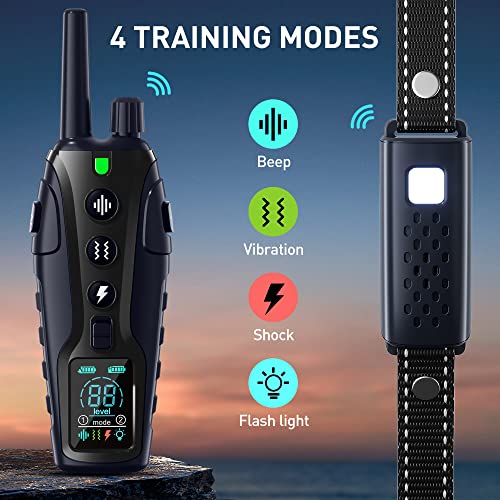 Dog Shock Training Rechargeable Collar With Remote 3280FT