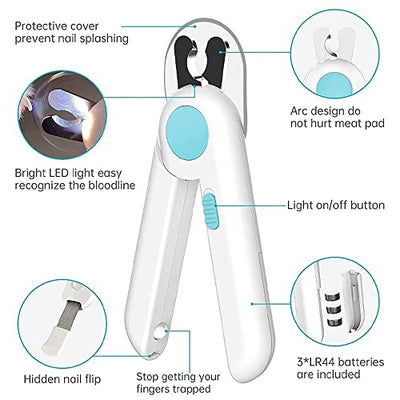 Pet Nail Clipper With LED Lights