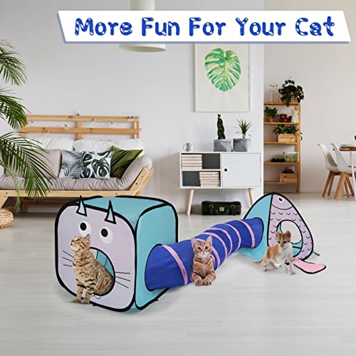 Cat Interactive Crinkle Collapsible Tunnel Playpen