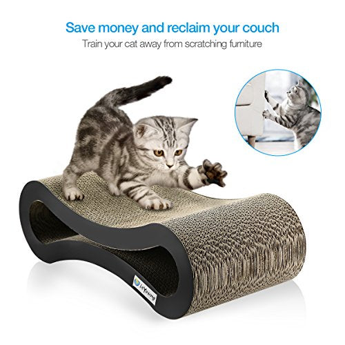 Cat Corrugated Cardboard Scratcher Lounger Bed