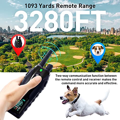 Dog Shock Training Rechargeable Collar With Remote 3280FT