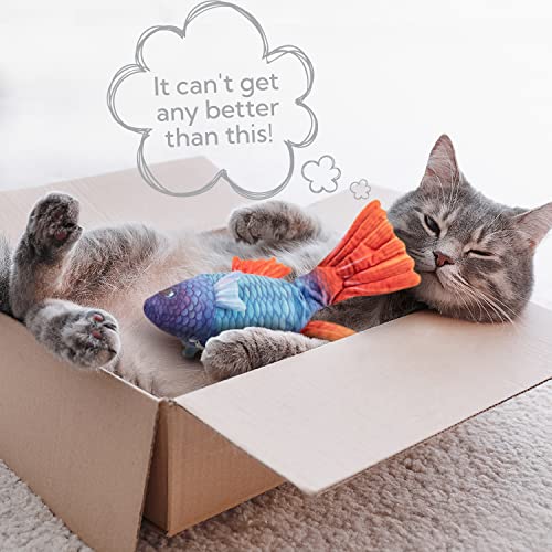 Electronic Flopping Fish Cat Toy With Catnip