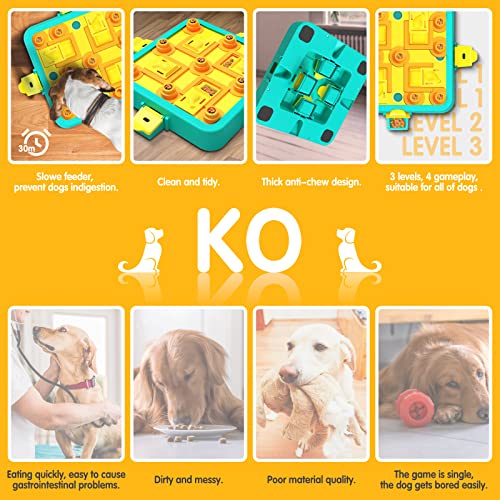 Puppy Puzzles Dog Games Puzzle Toys Food Puzzle Feed Slow Down Eating  Improve IQ Of Dogs