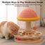 Cat Wooden Two-Layer Turntable Mushroom Scratching Post