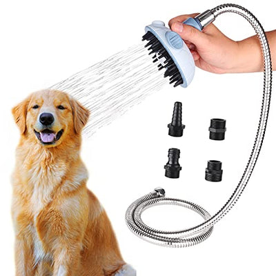 Dog Bath Brush Shower Attachment Hose