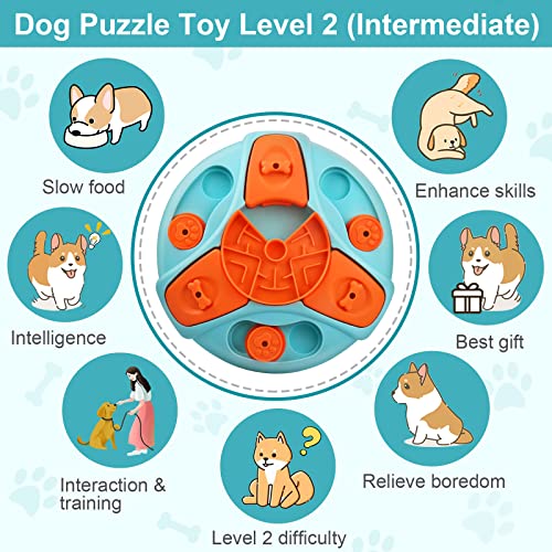 Dog Slow Feeder Treat Puzzle IQ Toy