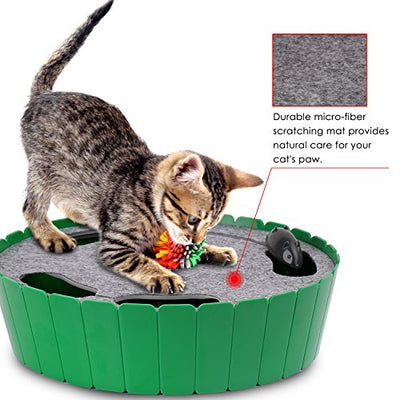 Cat Electric Peekaboo Running Mouse Toy
