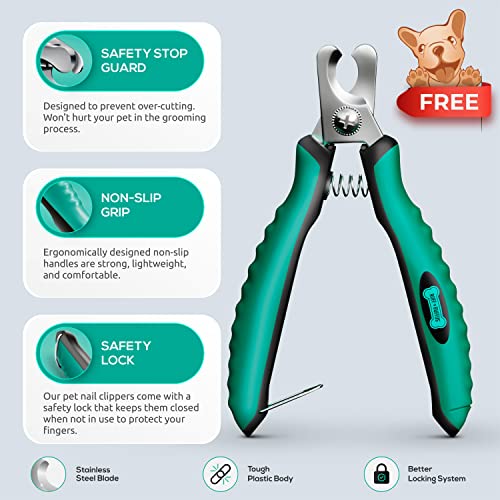 Pet Self-Cleaning Shedding Brush + FREE Nail Clipper