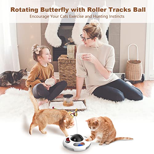 Rotating Butterfly Cat Teaser Automatic Toy