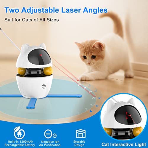 Cat 3 IN 1 Interactive Laser Feather Ball Toy