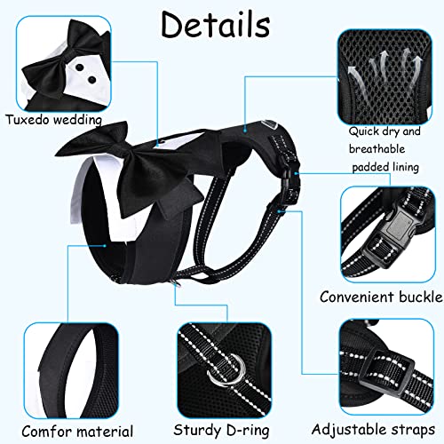 Dog Formal  Tuxedo Suit With Harness & Leash Set