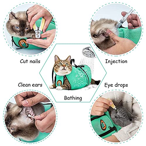 Adjustable Cat Grooming Bath Bag