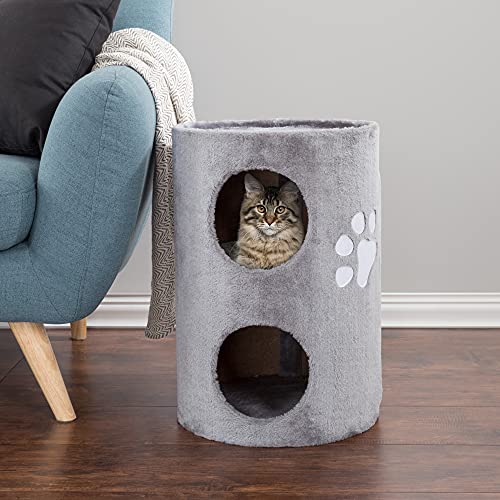 20.5" 2 Story Cat House With Sisal Scratch Pad