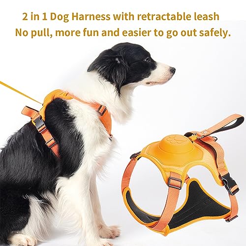 All-In-One Retractable No Pull Dog Harness