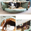 Cat Soft Play Foldable Tunnel Tube Bed