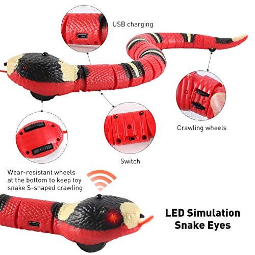 Cat Interactive Smart Sensing Snake Toy