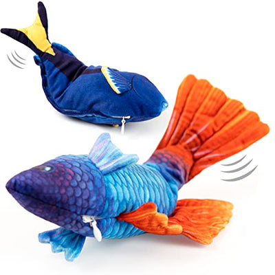 Electronic Flopping Fish Cat Toy With Catnip