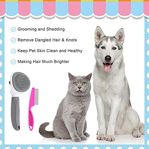 Pet Self Cleaning Grooming Brush & Comb