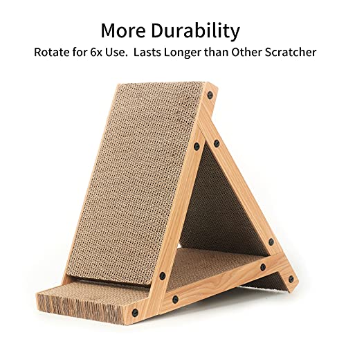 Cat Triangle Scratching Carboard Post Ramp