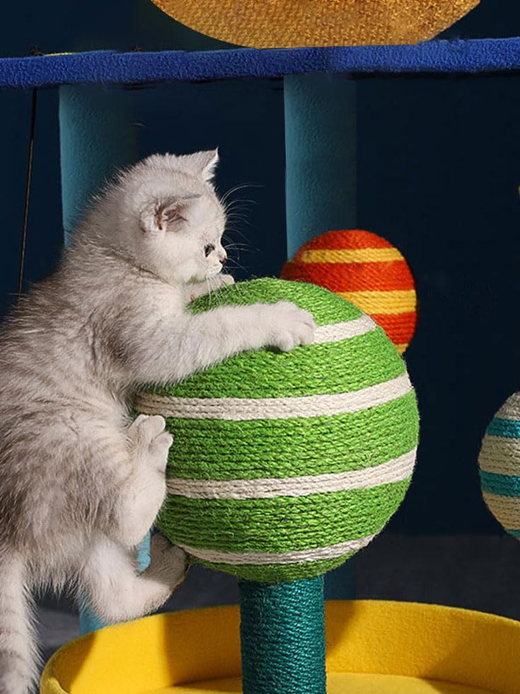 Cat Galactic Multi-Level Sisal Scratching Tower Post