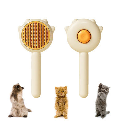 Pet Self-Cleaning Fur Remover Grooming Brush