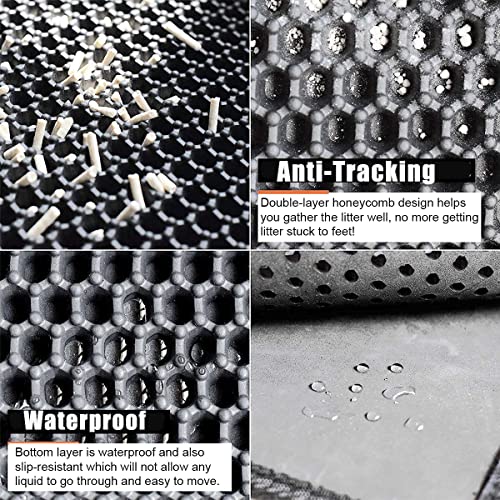 Cat Double Layered Honeycomb Litter Box Trapping Mat