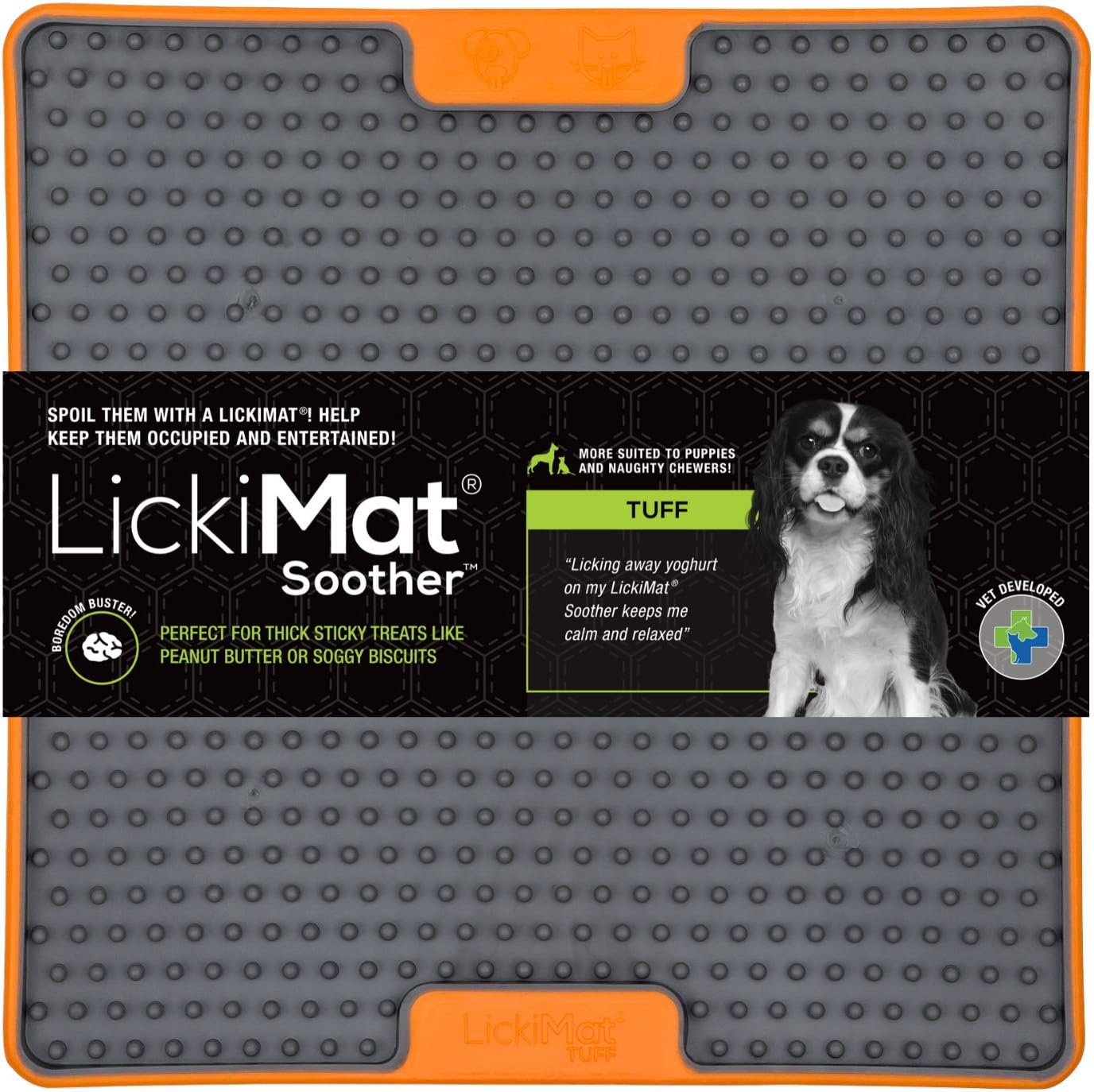 Lickimat Tuff Heavy-Duty  Dog Slow Feeder Soother