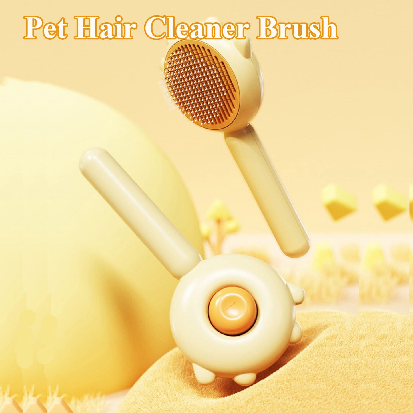 Pet Self-Cleaning Fur Remover Grooming Brush