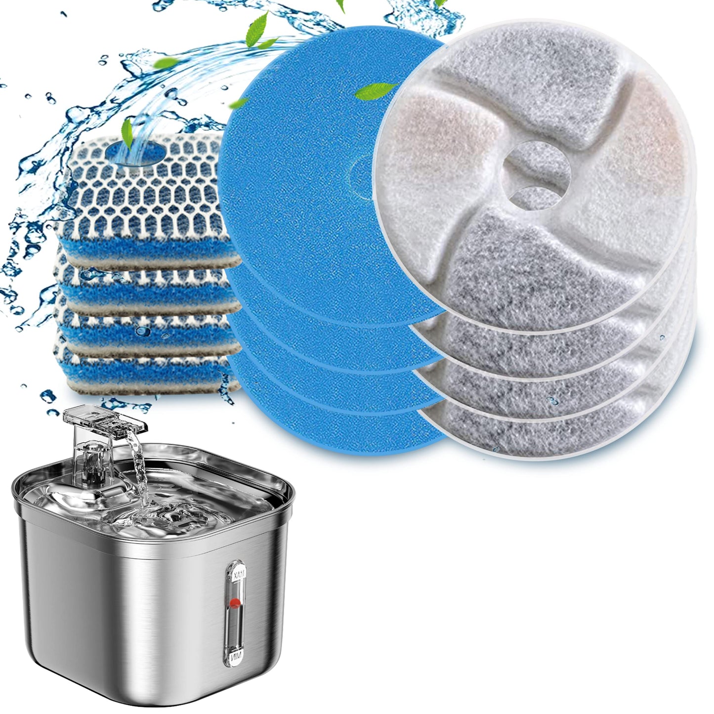 Replacement Filters For Square Stainless Steel Water Fountain