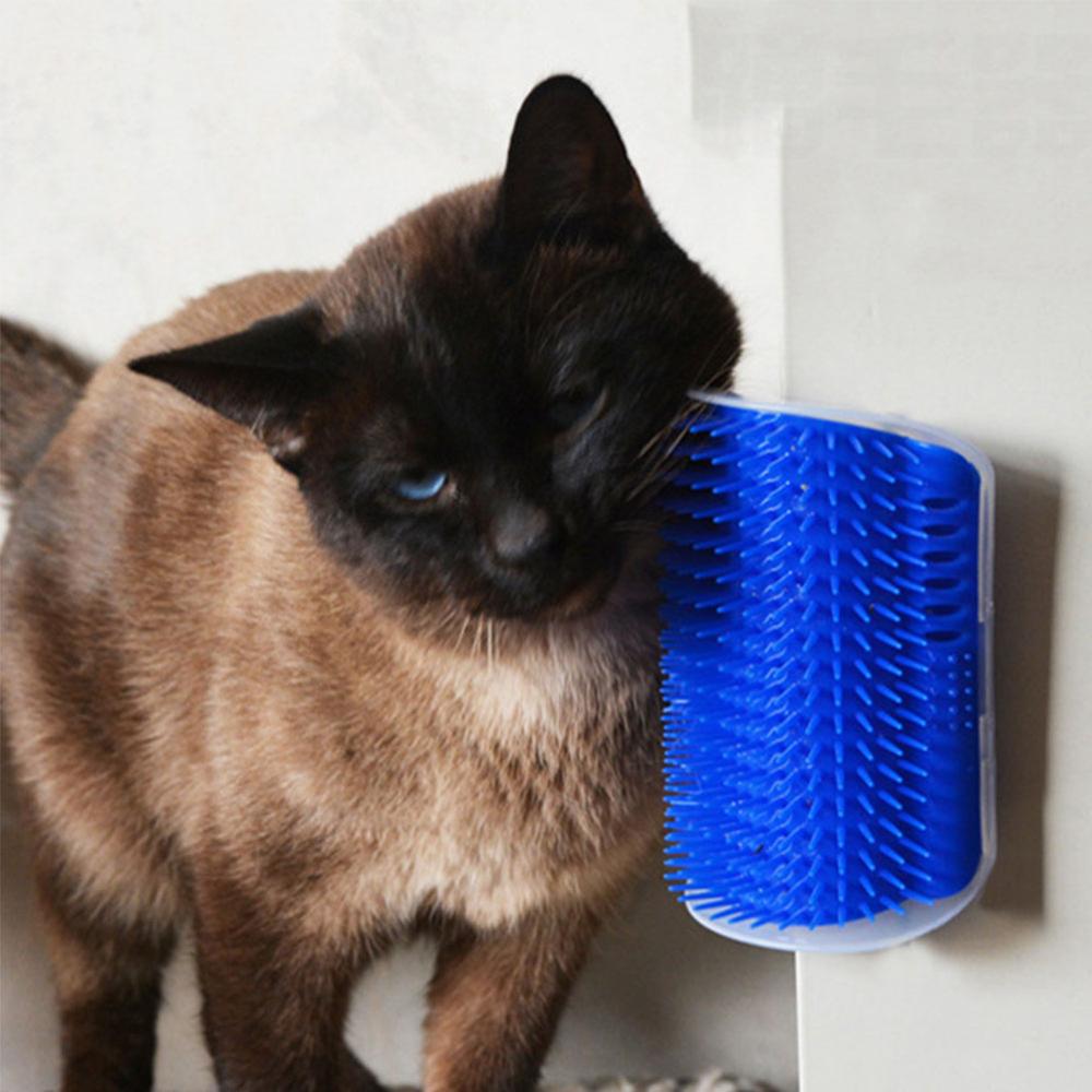 Cat Corner Scratcher Self-Grooming Brush