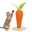Cat Carrot Shaped Sisal Scratching Post Toy