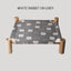 Cat Elevated Wooden Hammock Canvas Bed